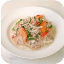 ยำวุ้นเส้นหมูสับ