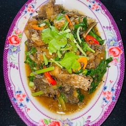 ปลากระพงพริกไทยดำ (ใช้ปลาทั้งตัว)