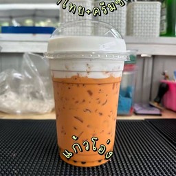 ชาใต้ครีมชีสแก้วโอ่ง ชาเขียวใต้ครีมชีส ระบุมานะคะ