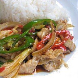 ข้าวราดผัดพริก