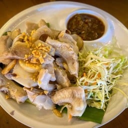 ปลาบึกลวกข่าอ่อน