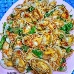 หอยลายพัดพริกเผา