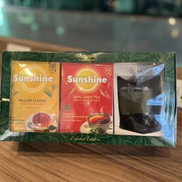 กิ๊ฟท์เซ็ต (ซันไซน์+ซันไชน์ กลิ่นเอิร์ลเกรย์ 2g 25ซอง +แก้ว)