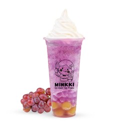 ชาองุ่นสดปั่นไอศกรีม