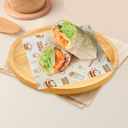 แรพแซลมอนย่างชิ้นโต  Grilled Salmon Wrap