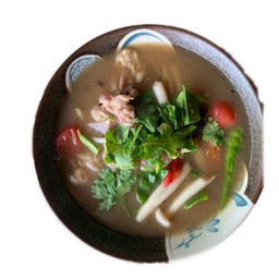 ต้มส้มไก่ใบมะขาม