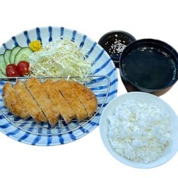 ชุดข้าวหมูทอดทงคัตสึ+ซุปใส