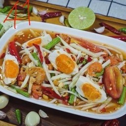 ตำไทย+ไข่เค็ม