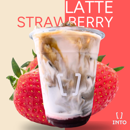 ลาเต้สตอเบอรี่เย็น