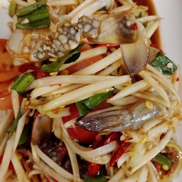 ตำปูม้ากุ้งสด