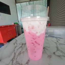 นมชมพูครีมชีส