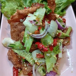 ยำหมูแผ่น