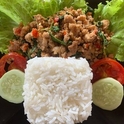 ข้าวกระเพราหมูสับ