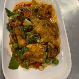 เนื้อปลาเก๋าผัดฉ่า