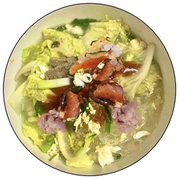 สุกี้น้ำหมูหมัก (Sukiyaki with pork in soup)