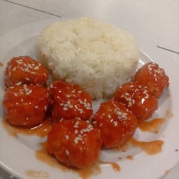 ข้าวเหนียว ไก่ป๊อปเกาหลี
