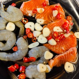 กุ้ง-ม่อนดองน้ำปลากวน