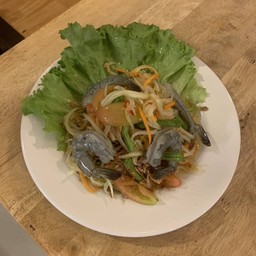 ตำกุ้งสด