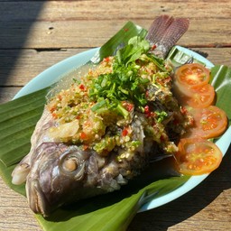 ปลานิลนึ่งมะนาว