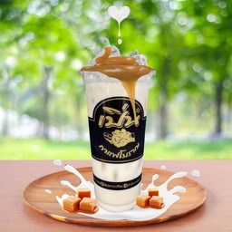 นมหมีคาราเมลปั่น