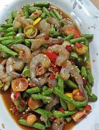 ตำถั่วปูปลาร้ากุ้งสด