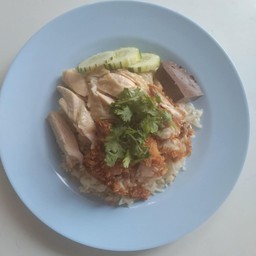 ข้าวมันไก่ต้ม+ไก่ทอด