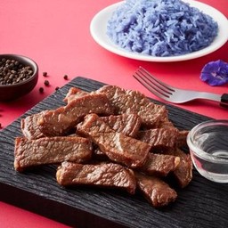 เนื้อหม้อเทพ (ทอด) แพคครึ่งโล แถมฟรีข้าวเหนียว 3 ห่อ