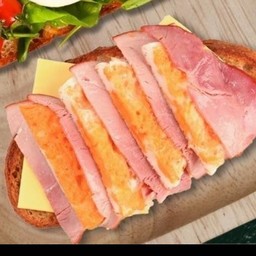 Sourdough Sandwich Paris Ham, Eggs & Swiss Cheese