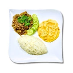 ข้าวกระเทียมซัมเมอร์ไอซ์ ฟรีไข่ 1 ที่