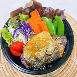 ข้าวหน้าปลาซาบะย่าง เทอริยากิ