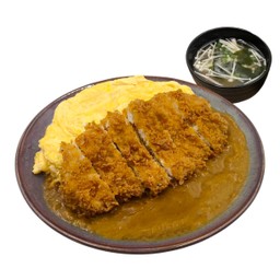 🥚ข้าวแกงกะหรี่ไข่ข้น คัตสึไก่