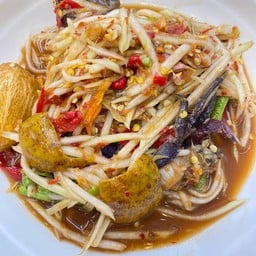 ตำปูปลาร้าใส่บักกอก