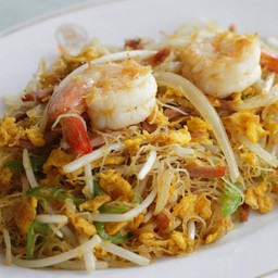 บะหมี่ฮกเกี้ยนกุ้ง
