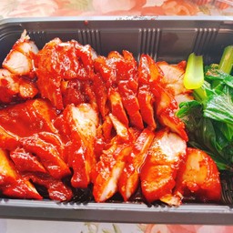 หมูแดงฉ่ำๆ (ติดมัน)  ขนาด2ขีด