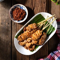 หมูปิ้ง 15 ไม้ + แจ่วบองคั่วสุก 1 กระปุก