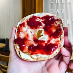 Bagel Strawberry Cream Cheese