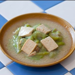 (406) ผัดบวบใส่หมู Nabera N Bushi