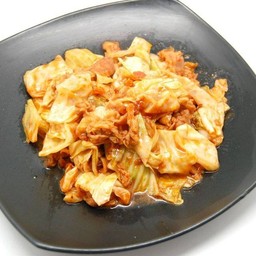 (407) ผัดหมูดำกะหล่ำปลี Tamana Champuruu