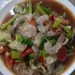 ตำเส้นเล็กกุ้งสด