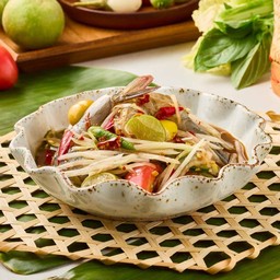 ส้มตำไหลบัวกุ้งสด