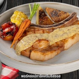 พอร์คชอปกาลิคครีมชีสซอส Pork Chop with Gracil Cream Cheese Sauce 300g