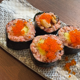 Mentaiko Maki with Salmon & Avocado
