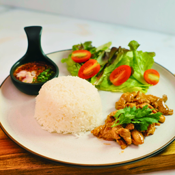 ข้าวหมูน้ำปลา