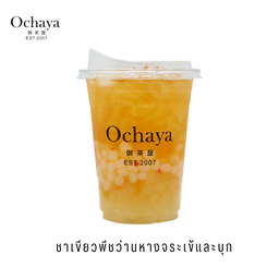 ชาเขียวพีชผสมว่านหางจระเข้และบุก