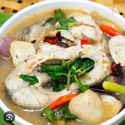 ต้มยําปลากระพงน้ำใส