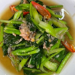 Stir Fried Kale With Salted Fish