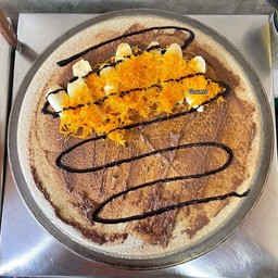 เครปร้อน นูเทลล่า+กล่วย+ฝอยทอง