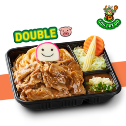 S15 GON BOX อูด้งดับเบิ้ลหมูสไลซ์ซอส BBQ ต้นตำรับ