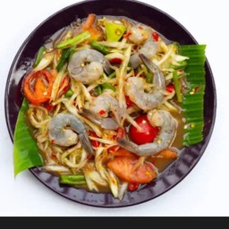 ตำกุ้งสด ปลาร้า