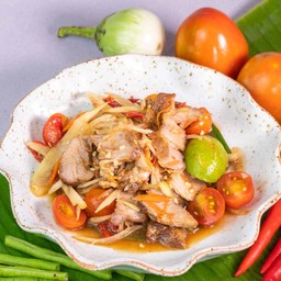 ส้มตำคอหมูย่าง